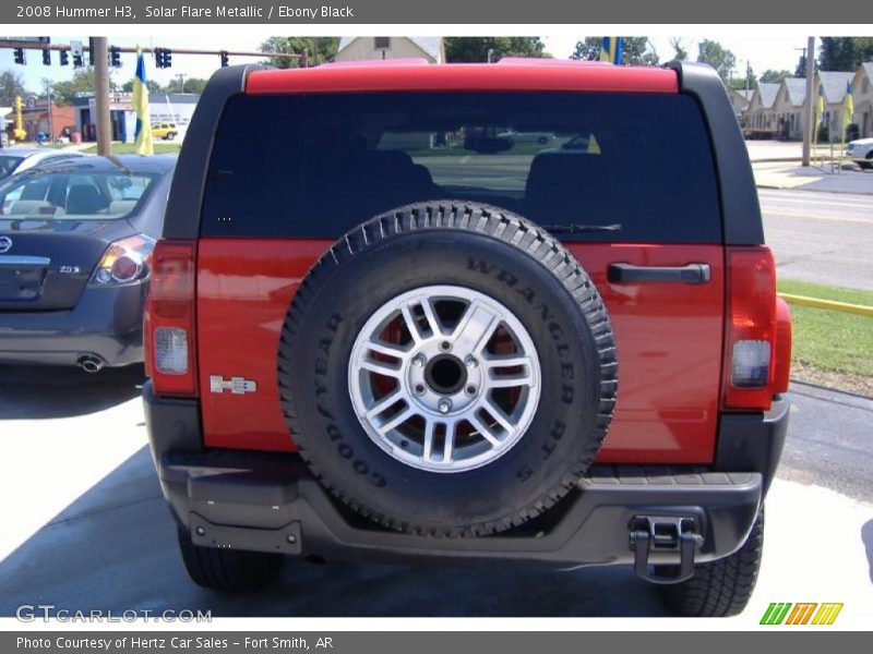 Solar Flare Metallic / Ebony Black 2008 Hummer H3
