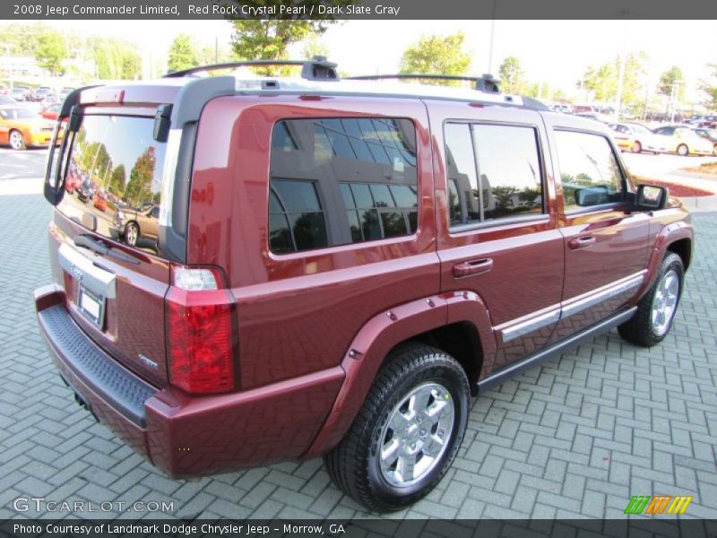 Red Rock Crystal Pearl / Dark Slate Gray 2008 Jeep Commander Limited