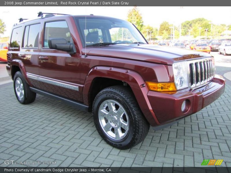 Red Rock Crystal Pearl / Dark Slate Gray 2008 Jeep Commander Limited