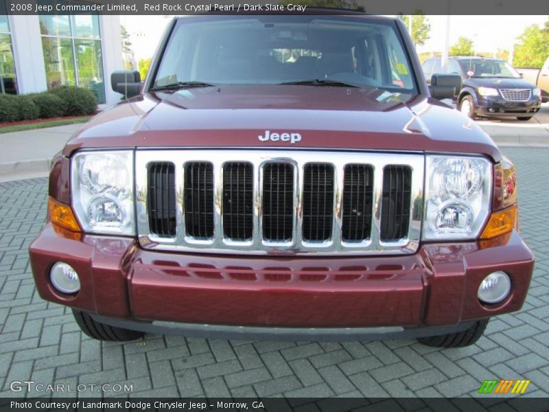Red Rock Crystal Pearl / Dark Slate Gray 2008 Jeep Commander Limited