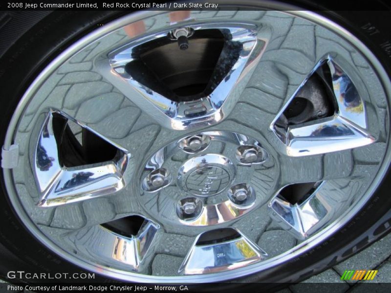 Red Rock Crystal Pearl / Dark Slate Gray 2008 Jeep Commander Limited