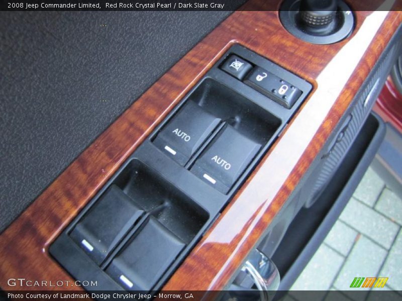 Red Rock Crystal Pearl / Dark Slate Gray 2008 Jeep Commander Limited