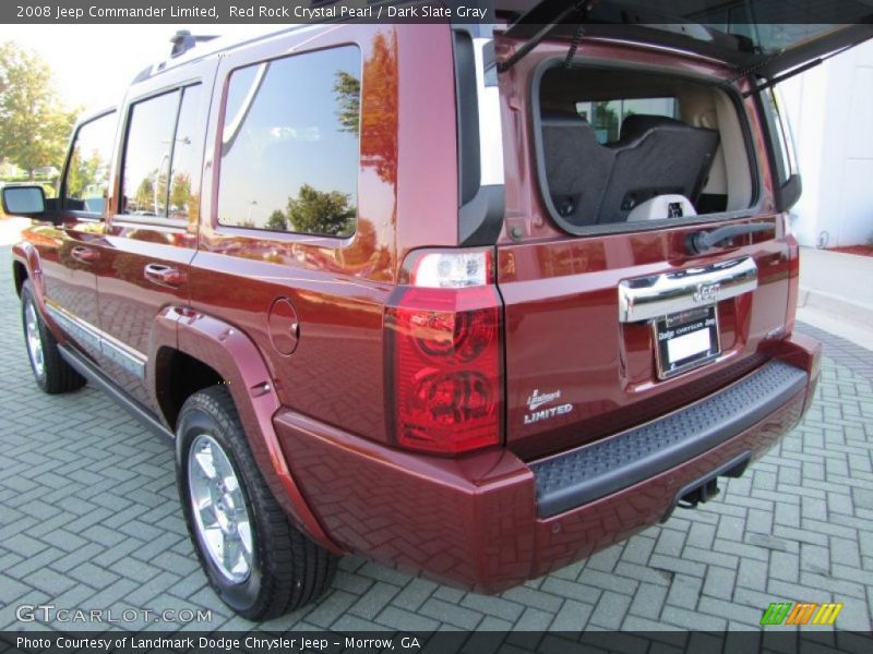 Red Rock Crystal Pearl / Dark Slate Gray 2008 Jeep Commander Limited