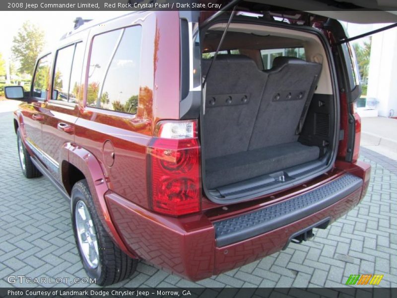 Red Rock Crystal Pearl / Dark Slate Gray 2008 Jeep Commander Limited