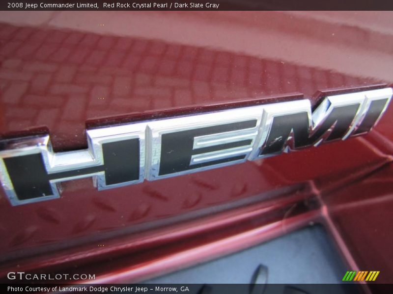 Red Rock Crystal Pearl / Dark Slate Gray 2008 Jeep Commander Limited