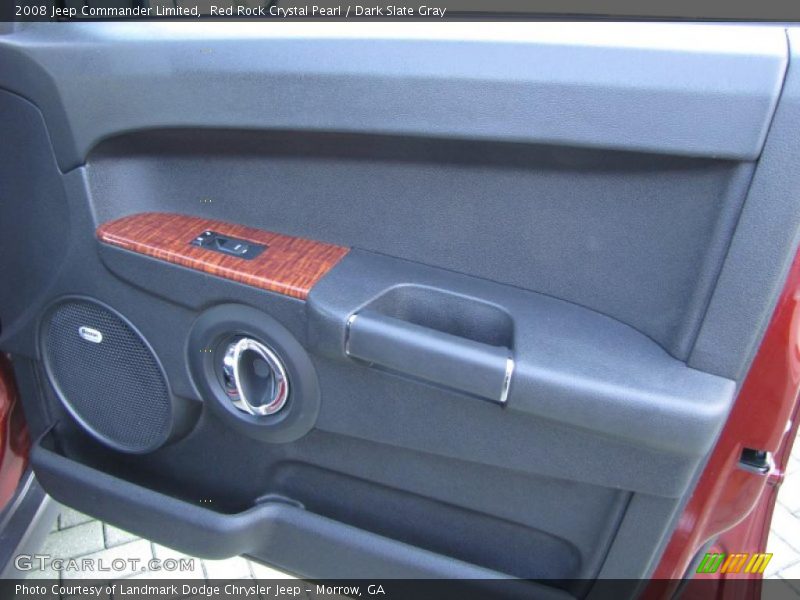 Red Rock Crystal Pearl / Dark Slate Gray 2008 Jeep Commander Limited