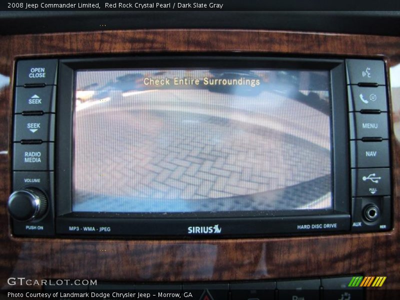 Red Rock Crystal Pearl / Dark Slate Gray 2008 Jeep Commander Limited