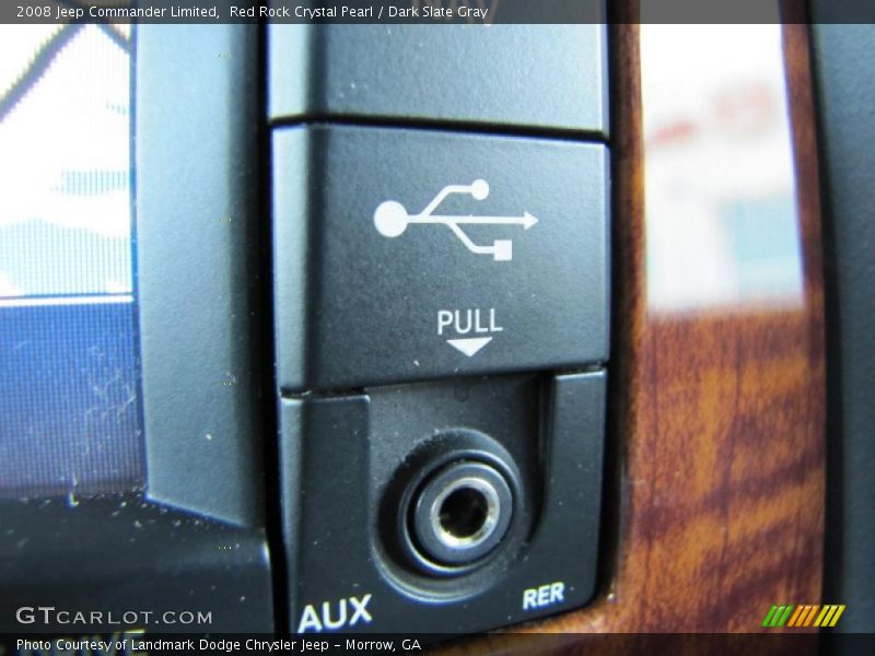 Red Rock Crystal Pearl / Dark Slate Gray 2008 Jeep Commander Limited