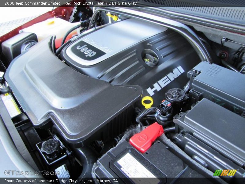 Red Rock Crystal Pearl / Dark Slate Gray 2008 Jeep Commander Limited