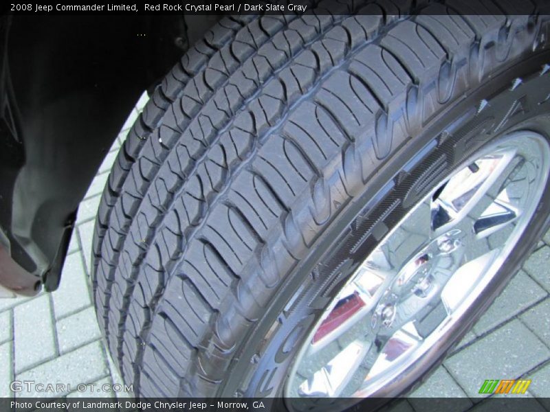 Red Rock Crystal Pearl / Dark Slate Gray 2008 Jeep Commander Limited
