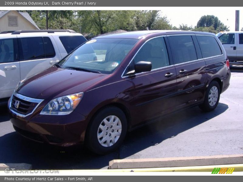 Dark Cherry Pearl / Ivory 2009 Honda Odyssey LX