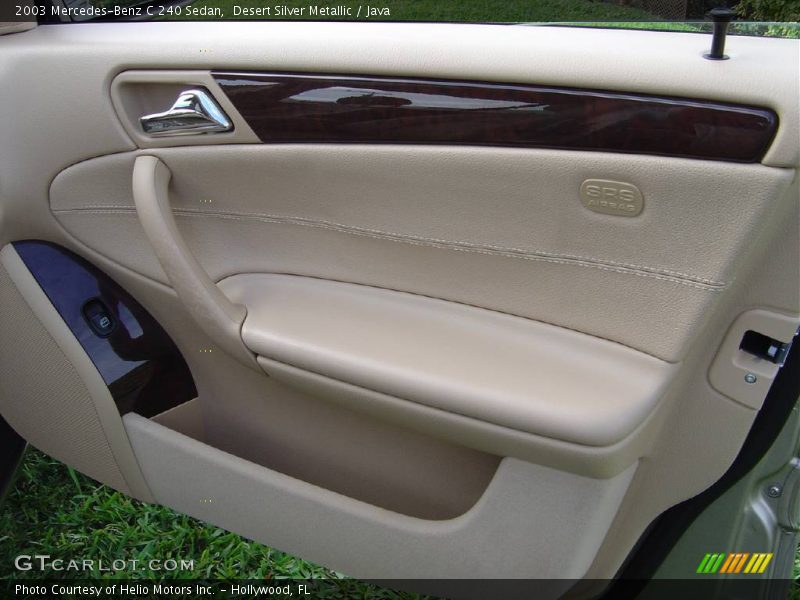 Desert Silver Metallic / Java 2003 Mercedes-Benz C 240 Sedan