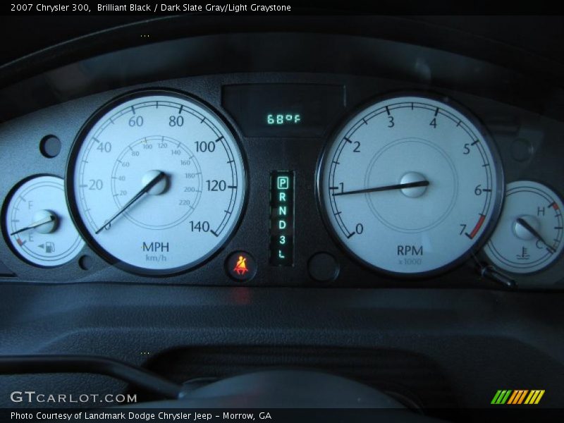 Brilliant Black / Dark Slate Gray/Light Graystone 2007 Chrysler 300