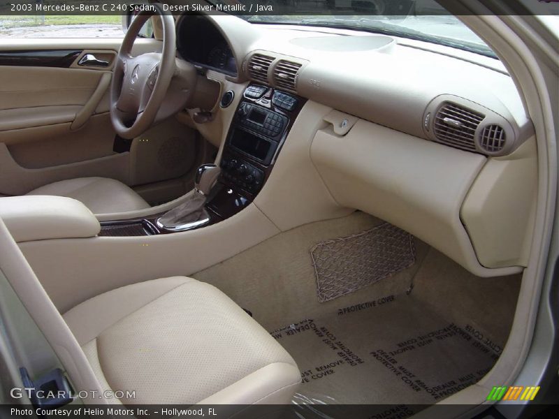 Desert Silver Metallic / Java 2003 Mercedes-Benz C 240 Sedan
