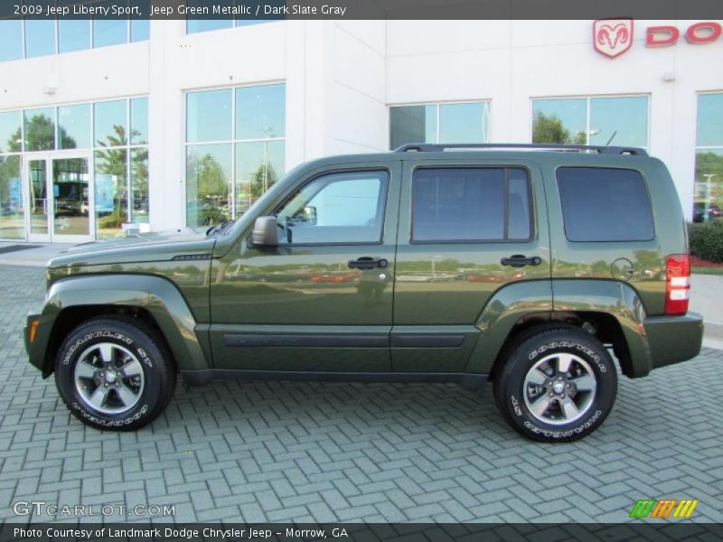 Jeep Green Metallic / Dark Slate Gray 2009 Jeep Liberty Sport