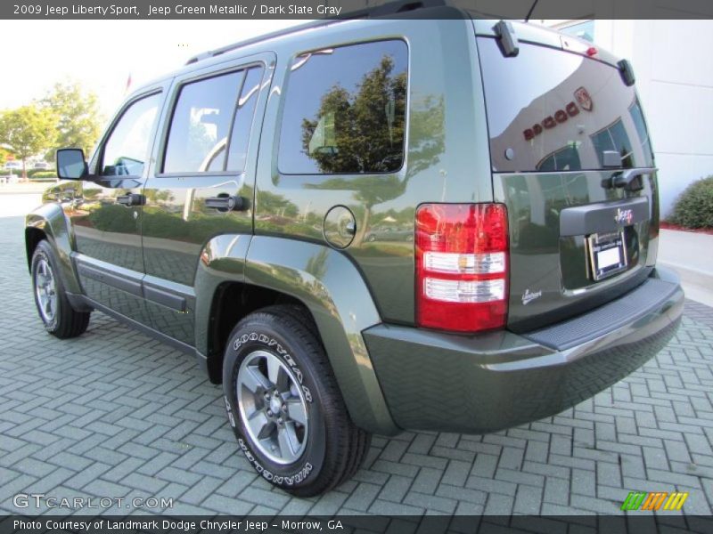Jeep Green Metallic / Dark Slate Gray 2009 Jeep Liberty Sport