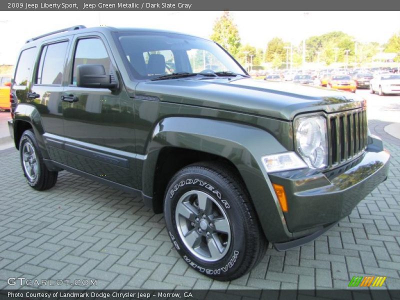Jeep Green Metallic / Dark Slate Gray 2009 Jeep Liberty Sport