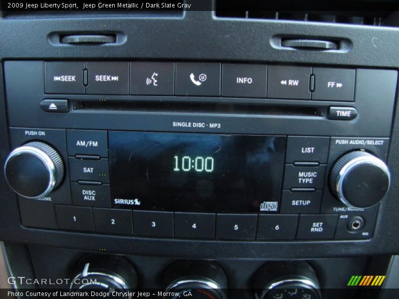 Jeep Green Metallic / Dark Slate Gray 2009 Jeep Liberty Sport