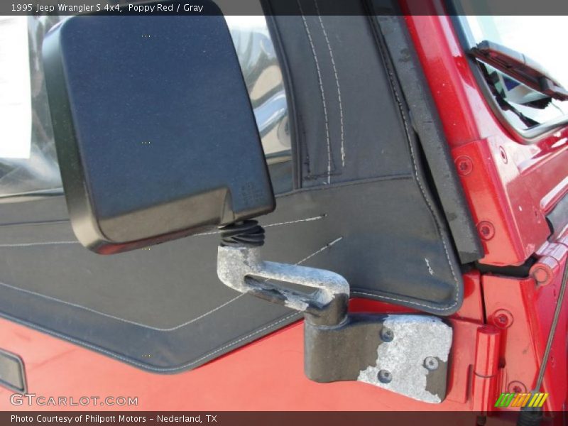 Poppy Red / Gray 1995 Jeep Wrangler S 4x4