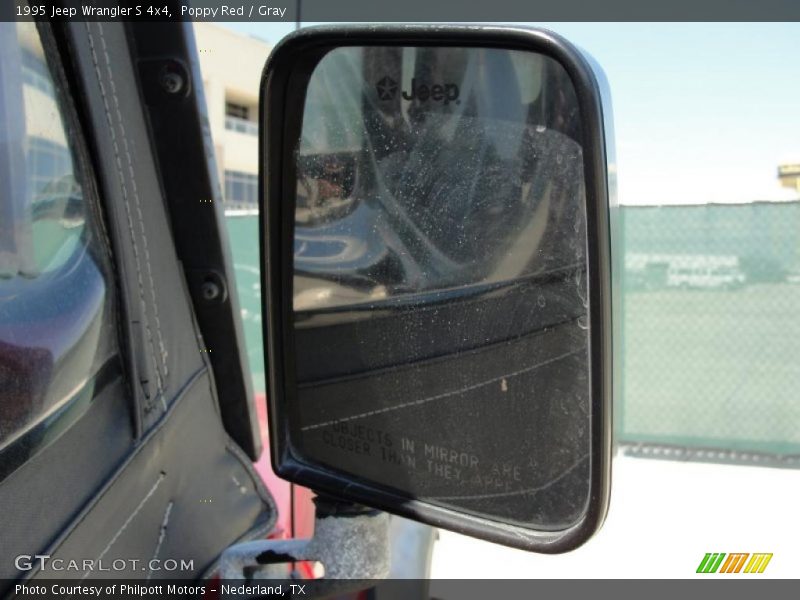 Poppy Red / Gray 1995 Jeep Wrangler S 4x4