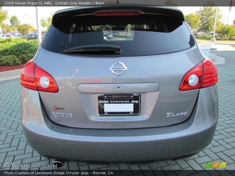 Gotham Gray Metallic / Black 2008 Nissan Rogue SL AWD