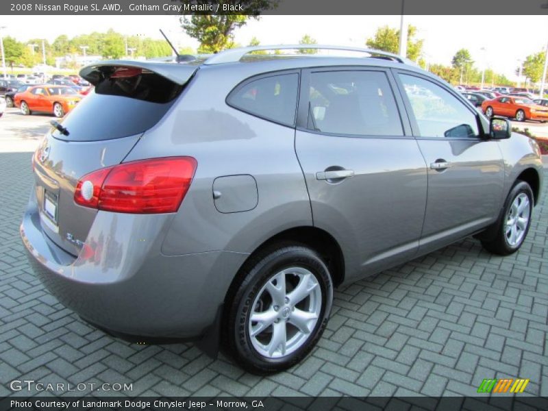 Gotham Gray Metallic / Black 2008 Nissan Rogue SL AWD