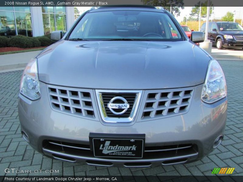 Gotham Gray Metallic / Black 2008 Nissan Rogue SL AWD