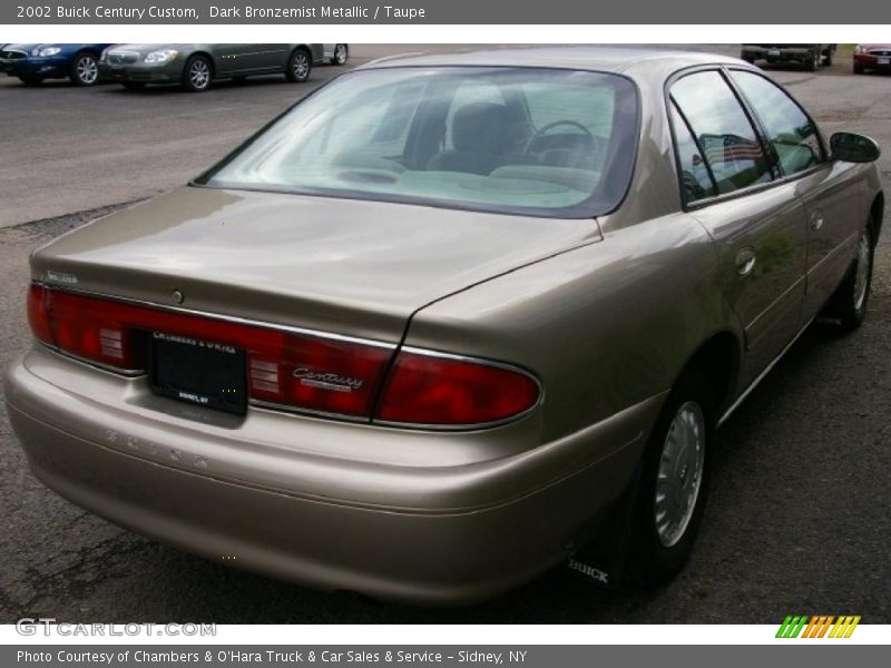 Dark Bronzemist Metallic / Taupe 2002 Buick Century Custom