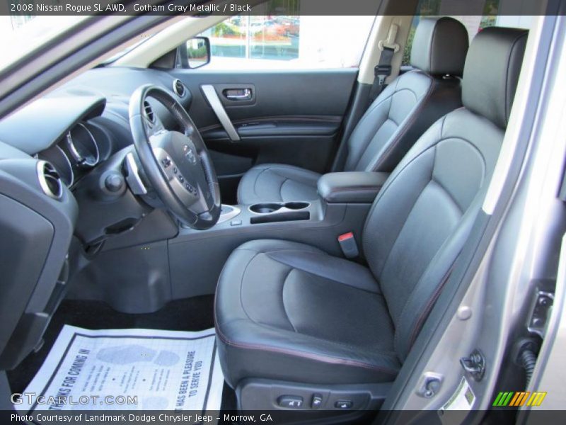 Gotham Gray Metallic / Black 2008 Nissan Rogue SL AWD