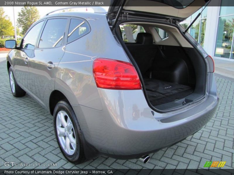 Gotham Gray Metallic / Black 2008 Nissan Rogue SL AWD