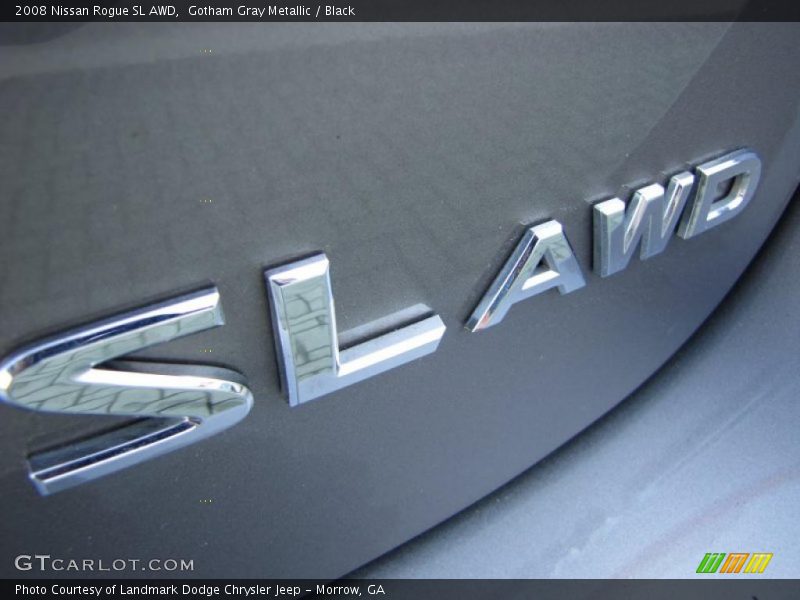 Gotham Gray Metallic / Black 2008 Nissan Rogue SL AWD