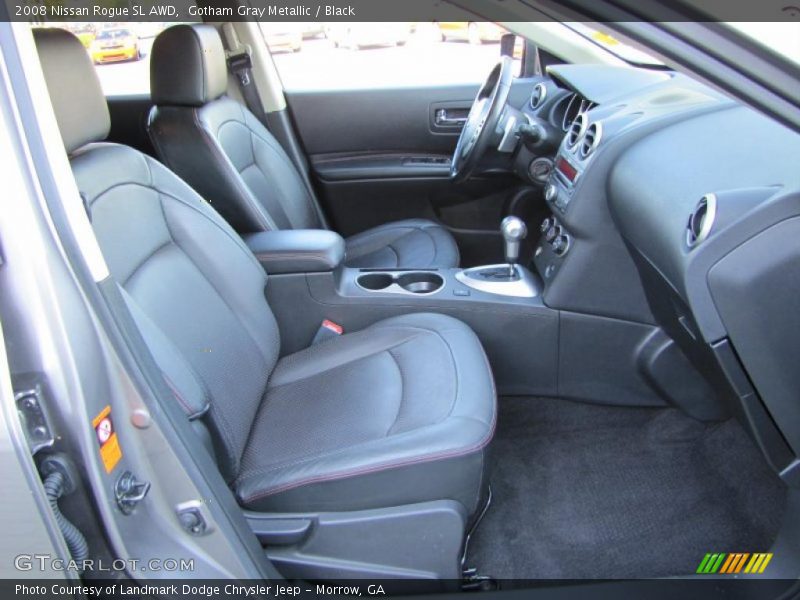 Gotham Gray Metallic / Black 2008 Nissan Rogue SL AWD