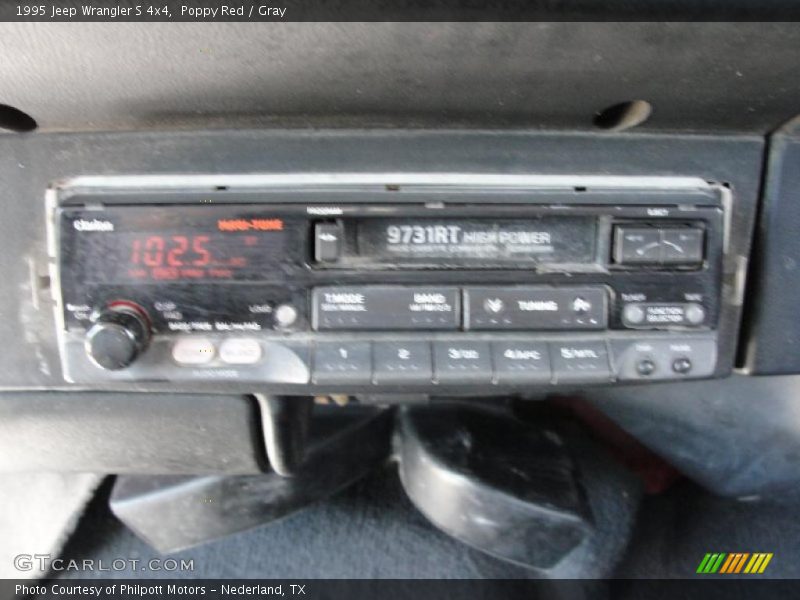 Poppy Red / Gray 1995 Jeep Wrangler S 4x4