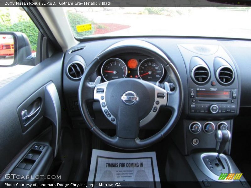 Gotham Gray Metallic / Black 2008 Nissan Rogue SL AWD