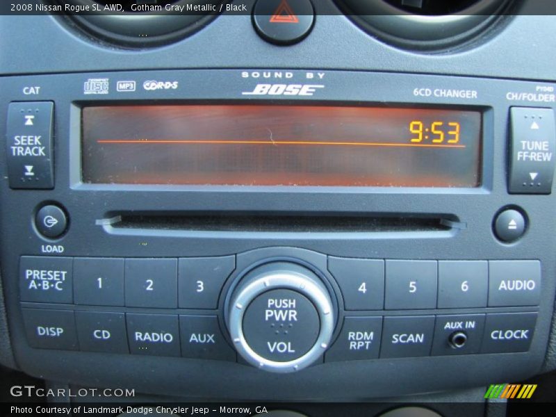 Gotham Gray Metallic / Black 2008 Nissan Rogue SL AWD