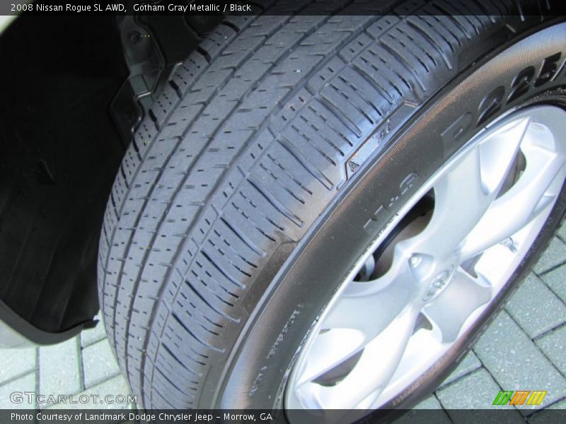 Gotham Gray Metallic / Black 2008 Nissan Rogue SL AWD