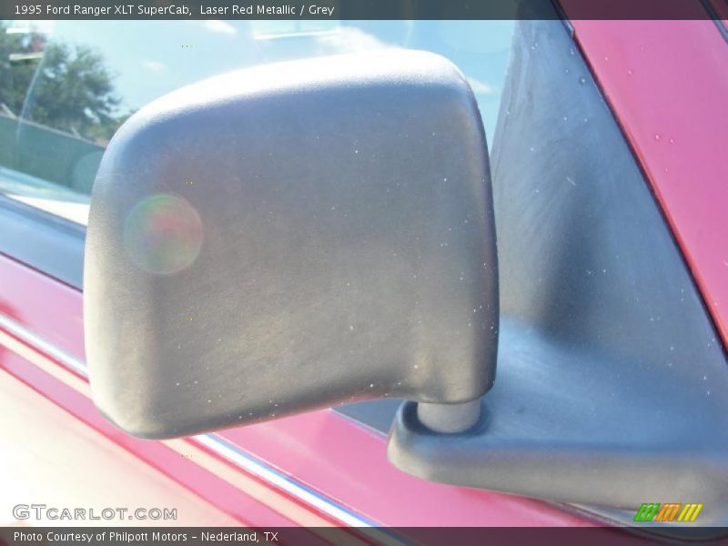 Laser Red Metallic / Grey 1995 Ford Ranger XLT SuperCab