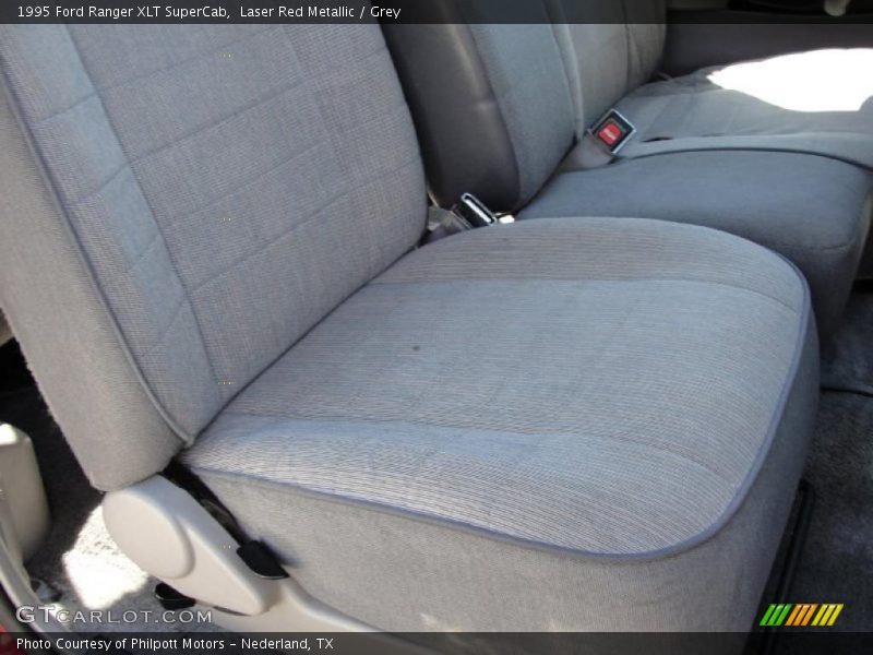 Laser Red Metallic / Grey 1995 Ford Ranger XLT SuperCab