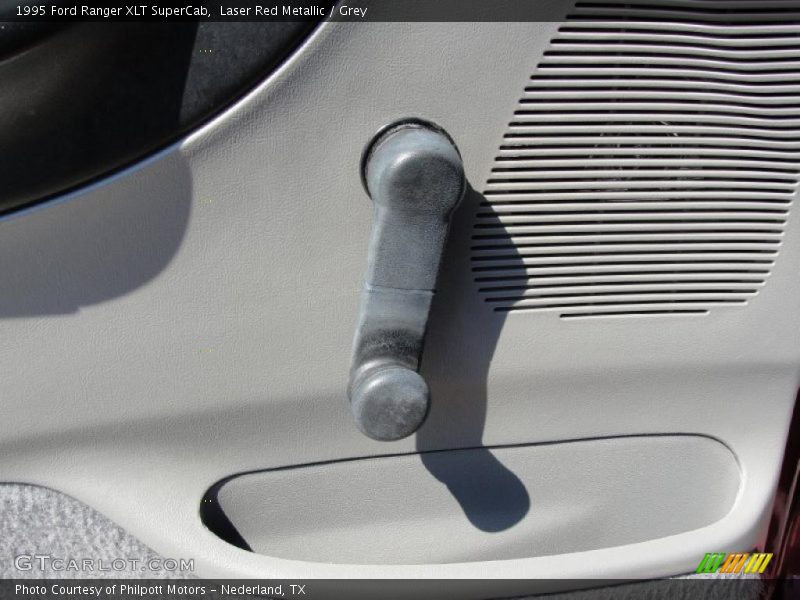 Laser Red Metallic / Grey 1995 Ford Ranger XLT SuperCab