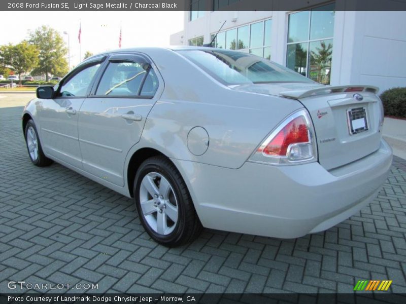Light Sage Metallic / Charcoal Black 2008 Ford Fusion SE