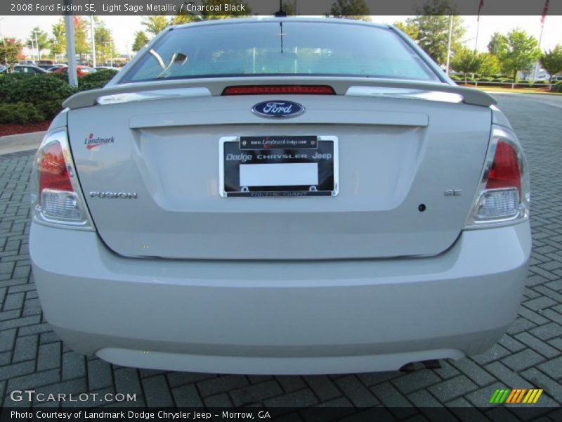 Light Sage Metallic / Charcoal Black 2008 Ford Fusion SE