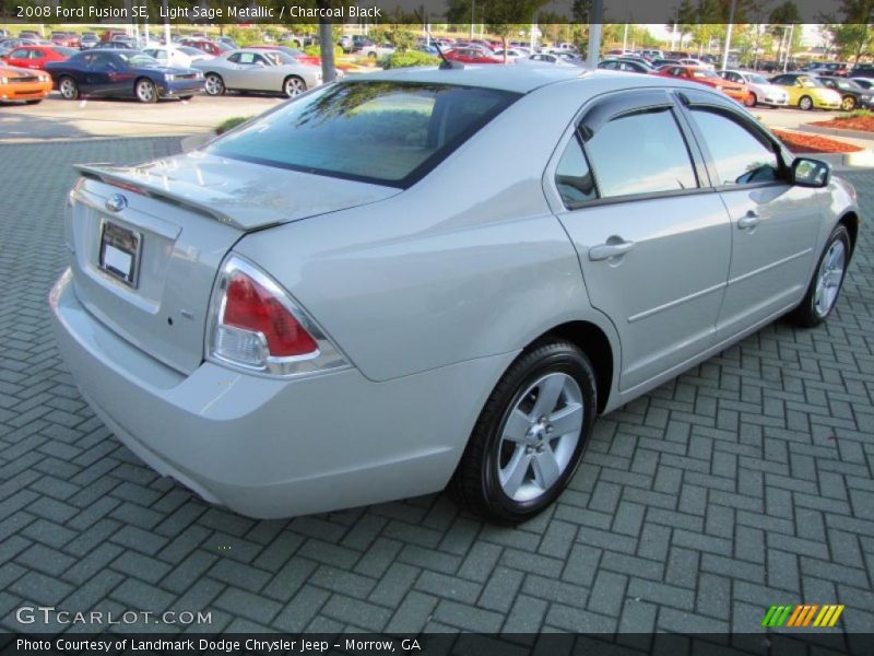 Light Sage Metallic / Charcoal Black 2008 Ford Fusion SE