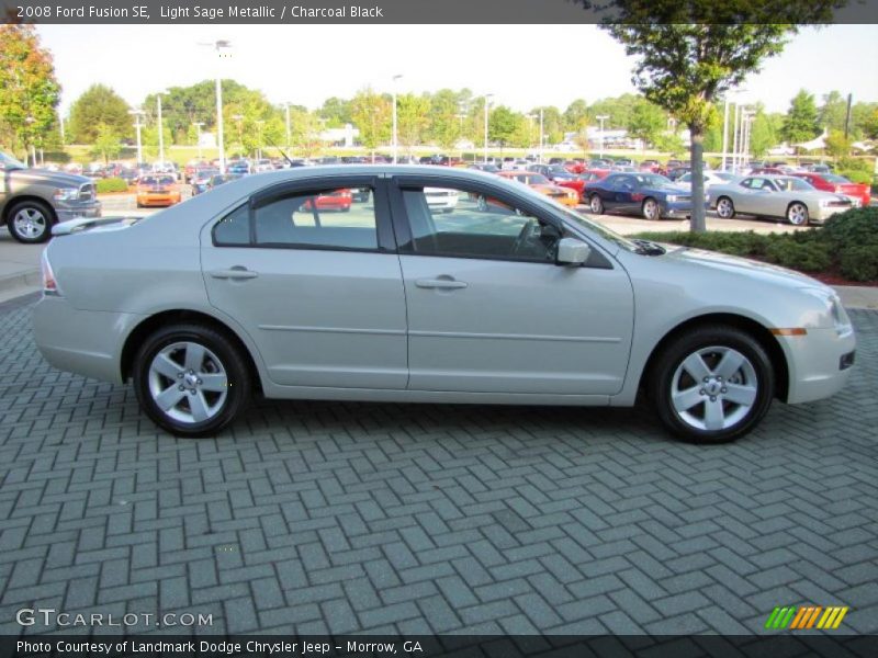 Light Sage Metallic / Charcoal Black 2008 Ford Fusion SE