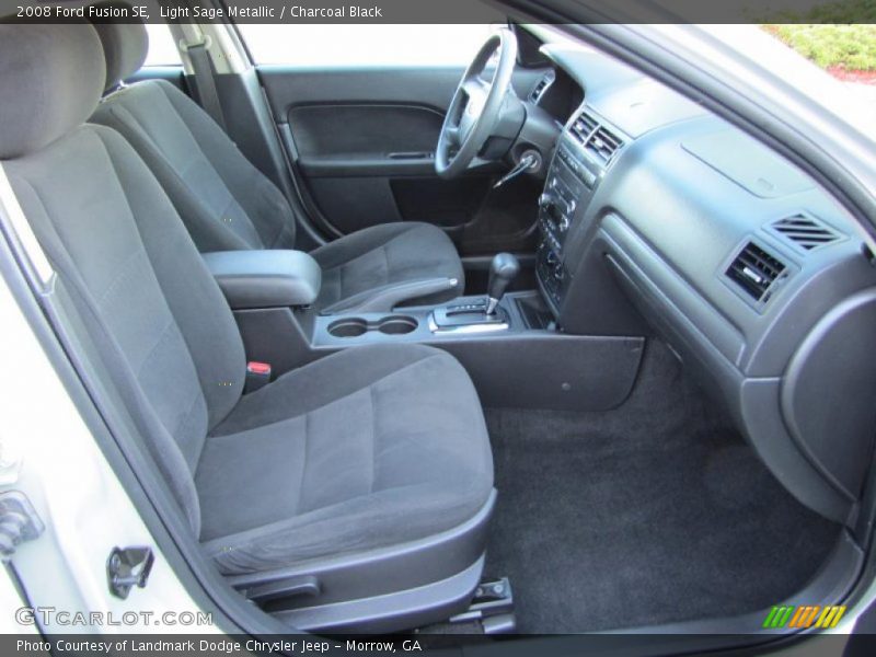 Light Sage Metallic / Charcoal Black 2008 Ford Fusion SE