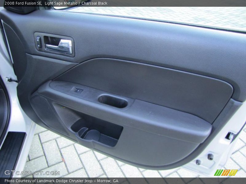 Light Sage Metallic / Charcoal Black 2008 Ford Fusion SE