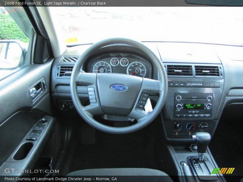 Light Sage Metallic / Charcoal Black 2008 Ford Fusion SE