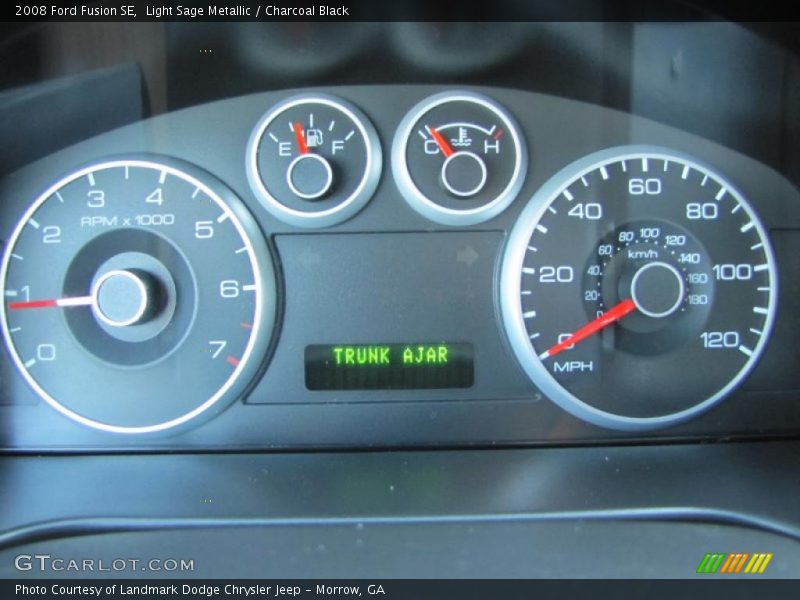 Light Sage Metallic / Charcoal Black 2008 Ford Fusion SE