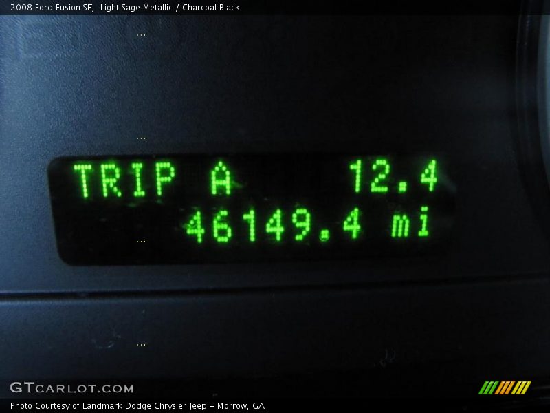 Light Sage Metallic / Charcoal Black 2008 Ford Fusion SE