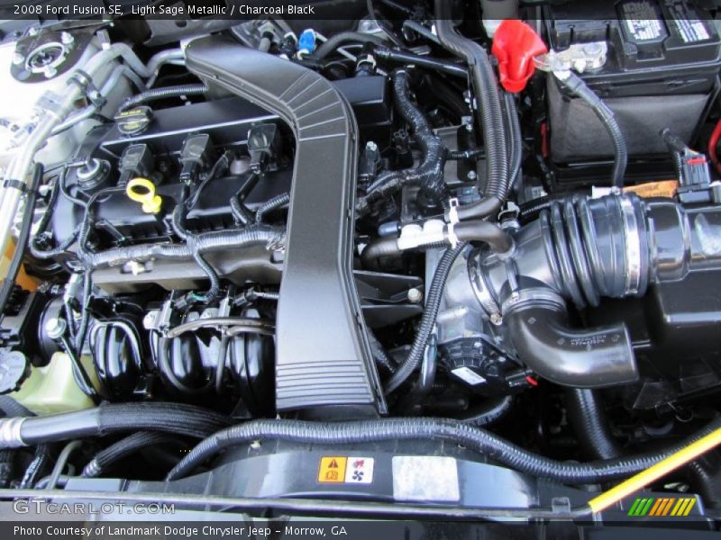Light Sage Metallic / Charcoal Black 2008 Ford Fusion SE