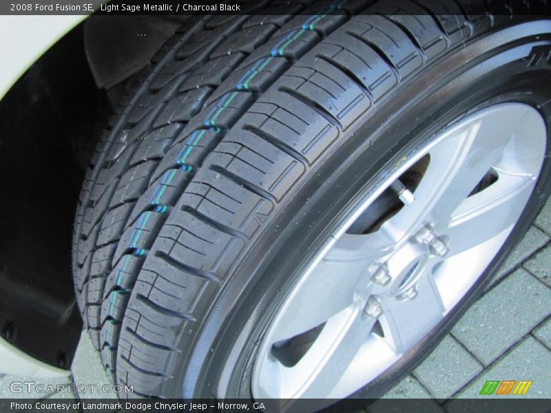 Light Sage Metallic / Charcoal Black 2008 Ford Fusion SE